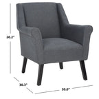SAFAVIEH Selina Accent Chair - 30  W x 30.3  L x 26.2  H - 30Wx30Dx26H