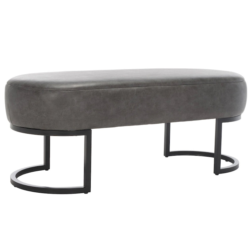 SAFAVIEH Sannie Oval Bench - 50  W x 20  D x 19  H - 50Wx20Dx19H