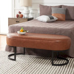 SAFAVIEH Sannie Oval Bench - 50  W x 20  D x 19  H - 50Wx20Dx19H