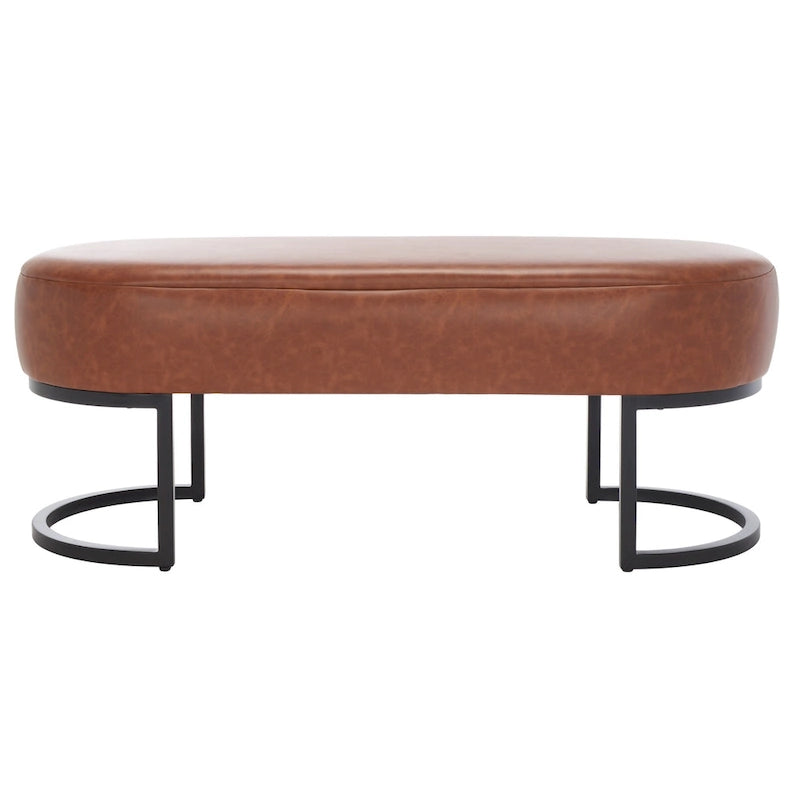 SAFAVIEH Sannie Oval Bench - 50  W x 20  D x 19  H - 50Wx20Dx19H