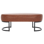 SAFAVIEH Sannie Oval Bench - 50  W x 20  D x 19  H - 50Wx20Dx19H
