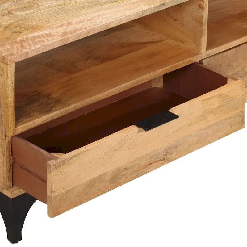 vidaXL TV Stand Mango Wood 47.2 x13.8 x17.7