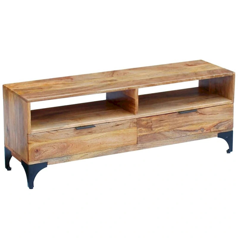 vidaXL TV Stand Mango Wood 47.2 x13.8 x17.7