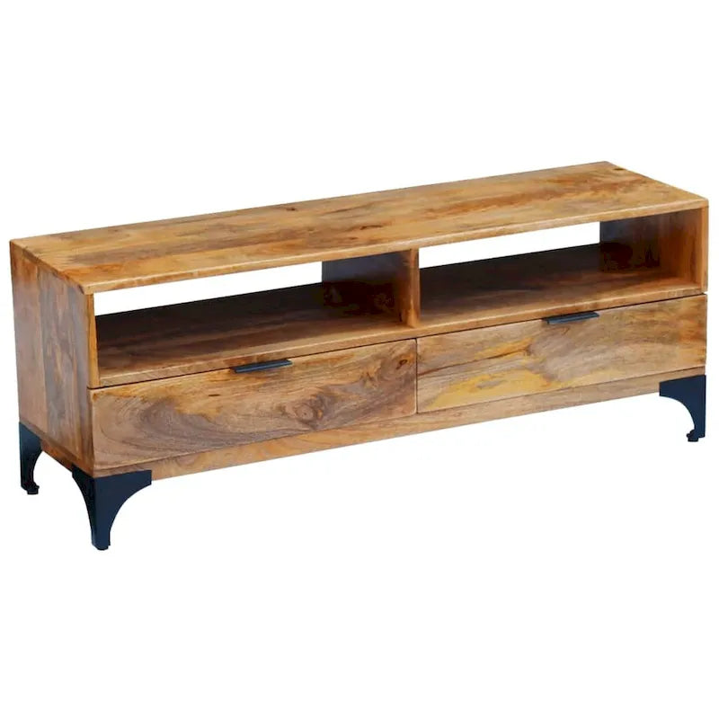 vidaXL TV Stand Mango Wood 47.2 x13.8 x17.7