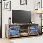 WAMPAT 36 inch 3 Sided Glass Electric Fireplace InsertBlack