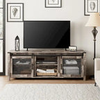 WAMPAT 36 inch 3 Sided Glass Electric Fireplace InsertBlack