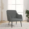 vidaXL Armchair Dark Gray 24.8 x29.9 x31.5  Fabric - 24.8  x 29.9  x 31.5 