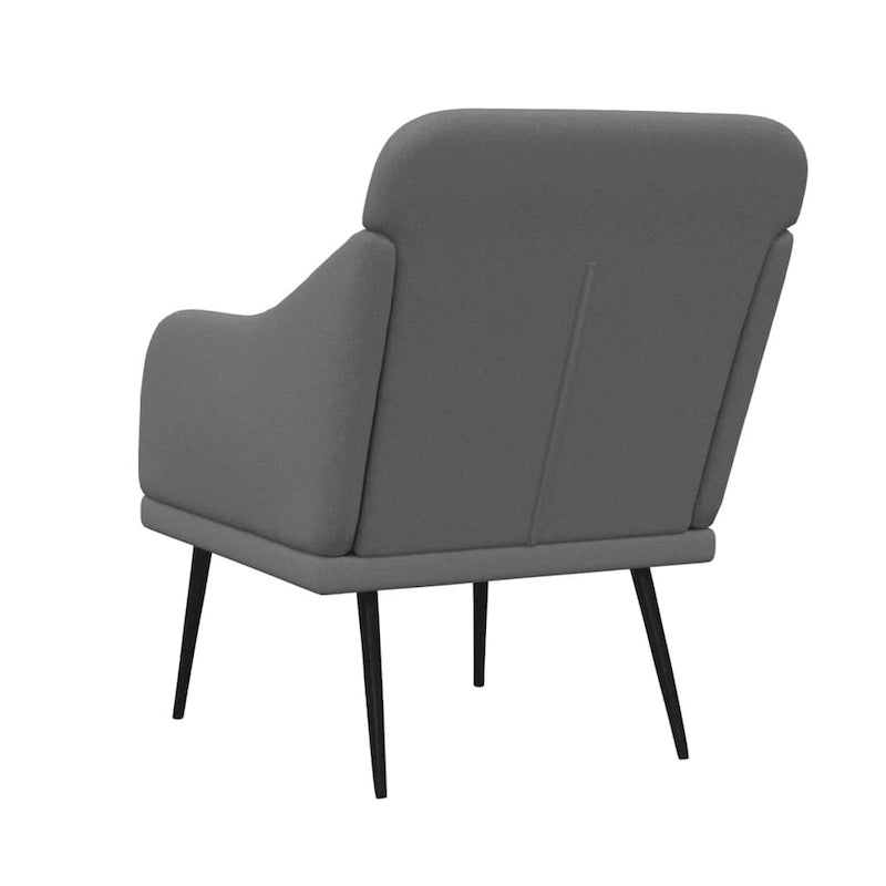 vidaXL Armchair Dark Gray 24.8 x29.9 x31.5  Fabric - 24.8  x 29.9  x 31.5