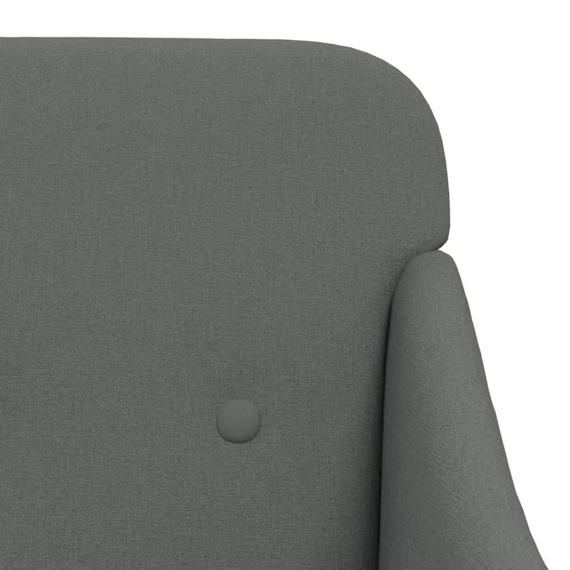vidaXL Armchair Dark Gray 24.8 x29.9 x31.5  Fabric - 24.8  x 29.9  x 31.5