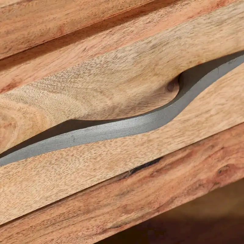 vidaXL Coffee Table 43.3 x20.5 x17.7  Solid Acacia Wood - 43.3  x 20.5  x 17.7