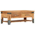 vidaXL Coffee Table 43.3 x20.5 x17.7  Solid Acacia Wood - 43.3  x 20.5  x 17.7