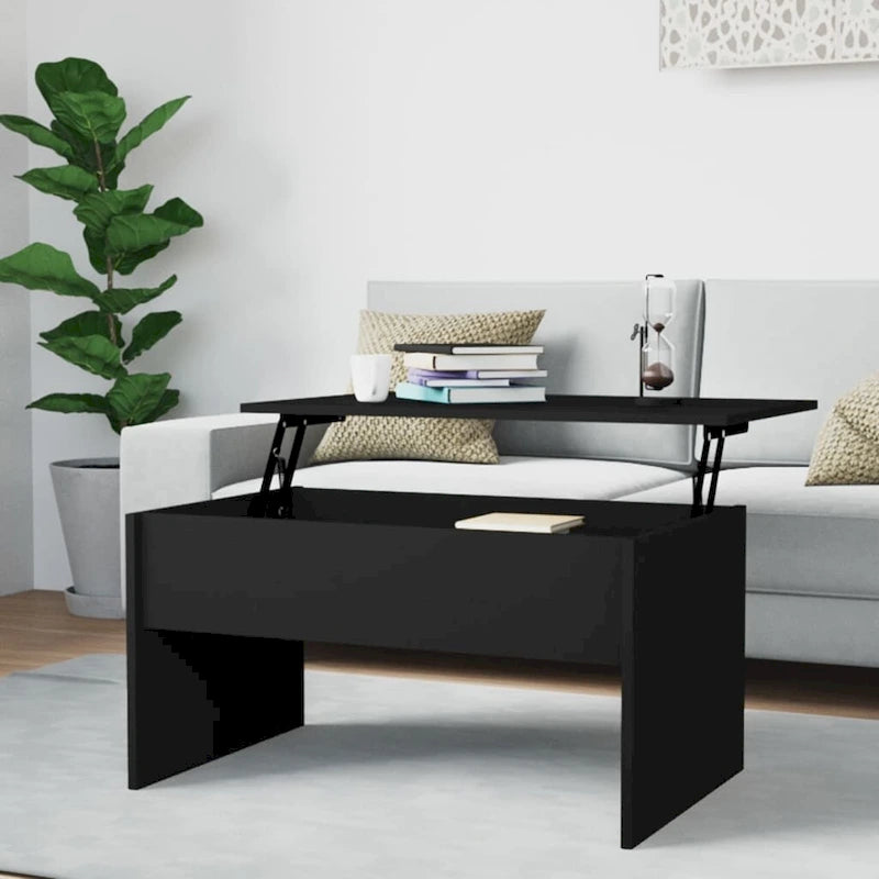 vidaXL Coffee Table Lift Top End Table Accent Side Sofa Table Engineered Wood - 31.5  x 19.9  x 16.3