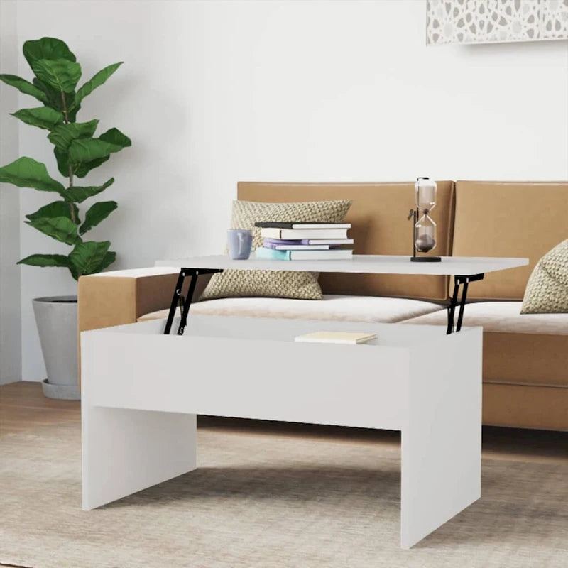 vidaXL Coffee Table Lift Top End Table Accent Side Sofa Table Engineered Wood - 31.5  x 19.9  x 16.3