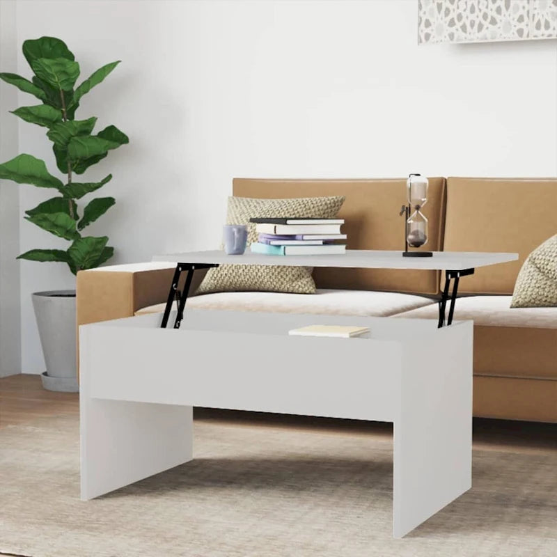 vidaXL Coffee Table Lift Top End Table Accent Side Sofa Table Engineered Wood - 31.5  x 19.9  x 16.3