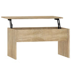 vidaXL Coffee Table Lift Top End Table Accent Side Sofa Table Engineered Wood - 31.5  x 19.9  x 16.3