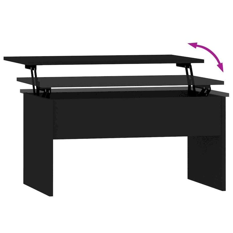 vidaXL Coffee Table Lift Top End Table Accent Side Sofa Table Engineered Wood - 31.5  x 19.9  x 16.3