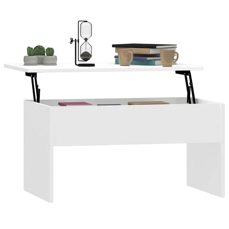 vidaXL Coffee Table Lift Top End Table Accent Side Sofa Table Engineered Wood - 31.5  x 19.9  x 16.3
