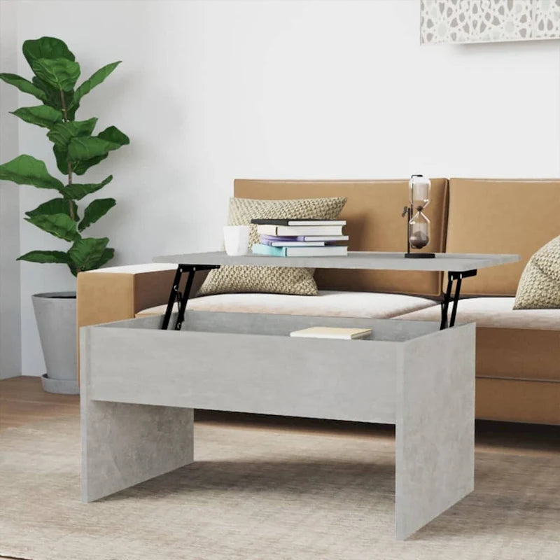 vidaXL Coffee Table Lift Top End Table Accent Side Sofa Table Engineered Wood - 31.5  x 19.9  x 16.3