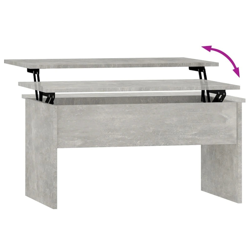 vidaXL Coffee Table Lift Top End Table Accent Side Sofa Table Engineered Wood - 31.5  x 19.9  x 16.3