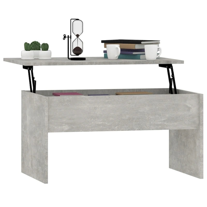 vidaXL Coffee Table Lift Top End Table Accent Side Sofa Table Engineered Wood - 31.5  x 19.9  x 16.3