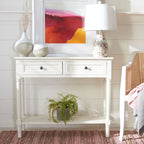 SAFAVIEH Tinnie 2-Drawer Console Table - 36  W x 13  L x 29.5  H - 36Wx13Dx30H