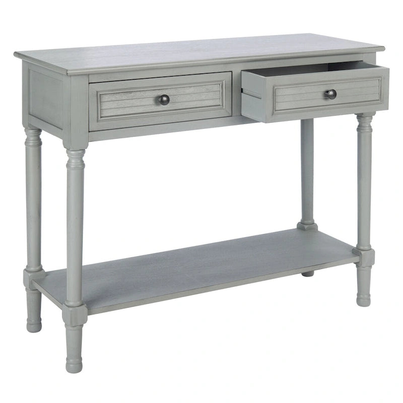 SAFAVIEH Tinnie 2-Drawer Console Table - 36  W x 13  L x 29.5  H - 36Wx13Dx30H