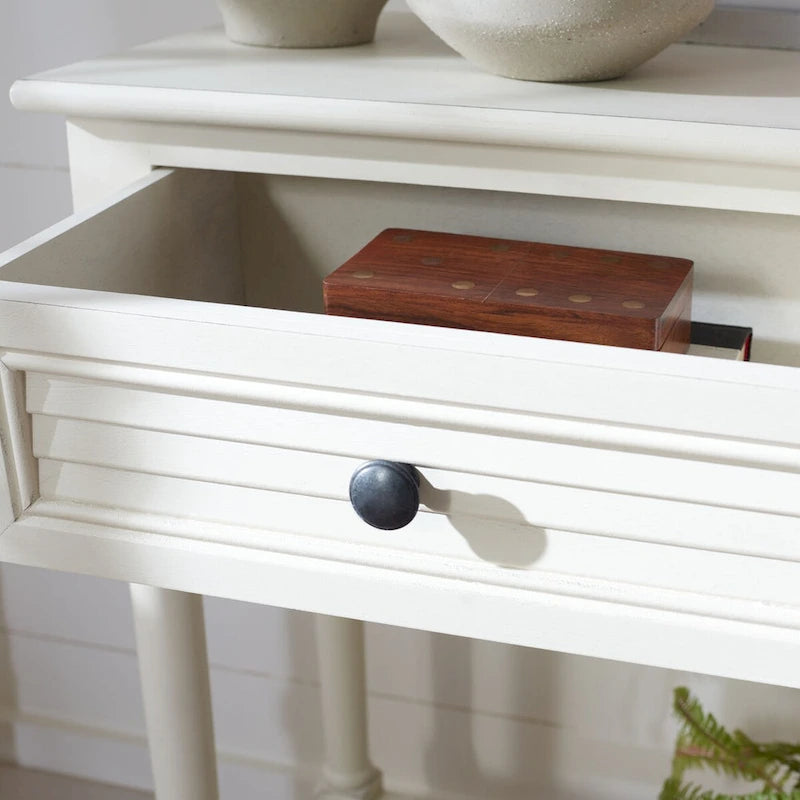 SAFAVIEH Tinnie 2-Drawer Console Table - 36  W x 13  L x 29.5  H - 36Wx13Dx30H