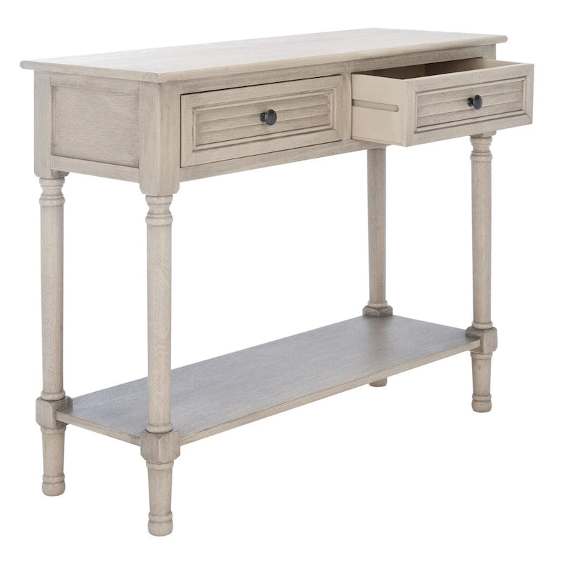 SAFAVIEH Tinnie 2-Drawer Console Table - 36  W x 13  L x 29.5  H - 36Wx13Dx30H