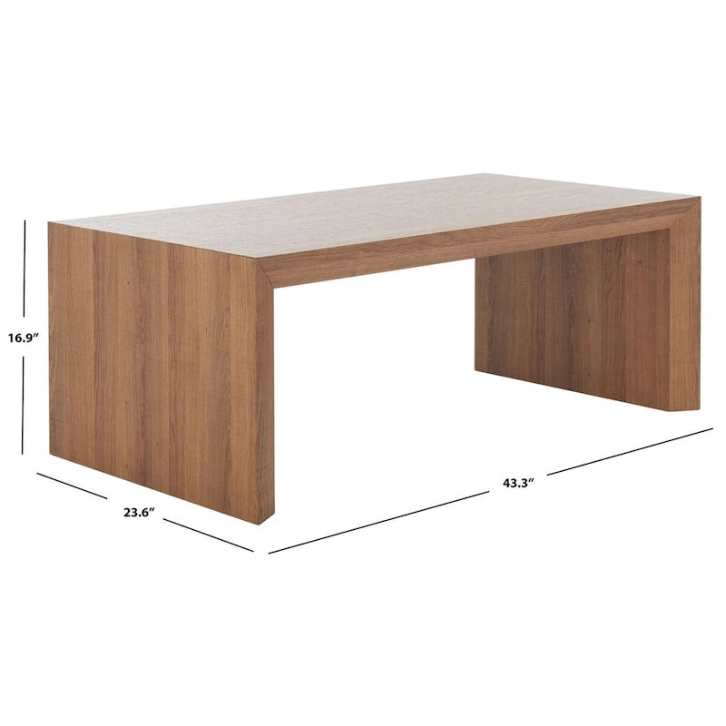 SAFAVIEH Valerie Coffee Table - 43  W x 24  D x 17  H - 43Wx24Dx17H