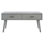SAFAVIEH Sister Mid-Century 2-Drawer Coffee Table - 37.8  W x 19  L x 17.8  H - 38Wx19Dx18H