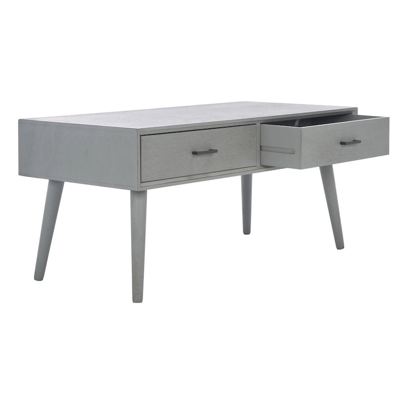 SAFAVIEH Sister Mid-Century 2-Drawer Coffee Table - 37.8  W x 19  L x 17.8  H - 38Wx19Dx18H