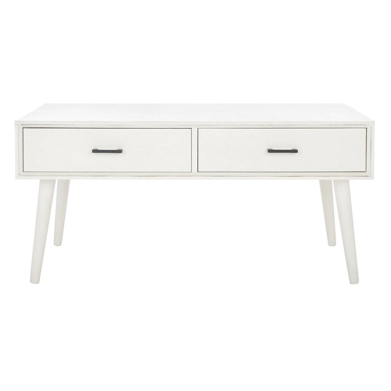 SAFAVIEH Sister Mid-Century 2-Drawer Coffee Table - 37.8  W x 19  L x 17.8  H - 38Wx19Dx18H