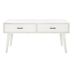 SAFAVIEH Sister Mid-Century 2-Drawer Coffee Table - 37.8  W x 19  L x 17.8  H - 38Wx19Dx18H
