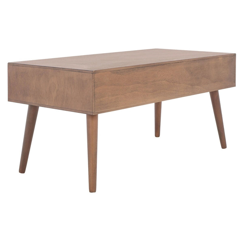 SAFAVIEH Sister Mid-Century 2-Drawer Coffee Table - 37.8  W x 19  L x 17.8  H - 38Wx19Dx18H