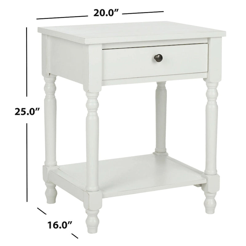 SAFAVIEH Wendel Accent Table - 20  x 16  x 25  - 20Wx16Dx25H