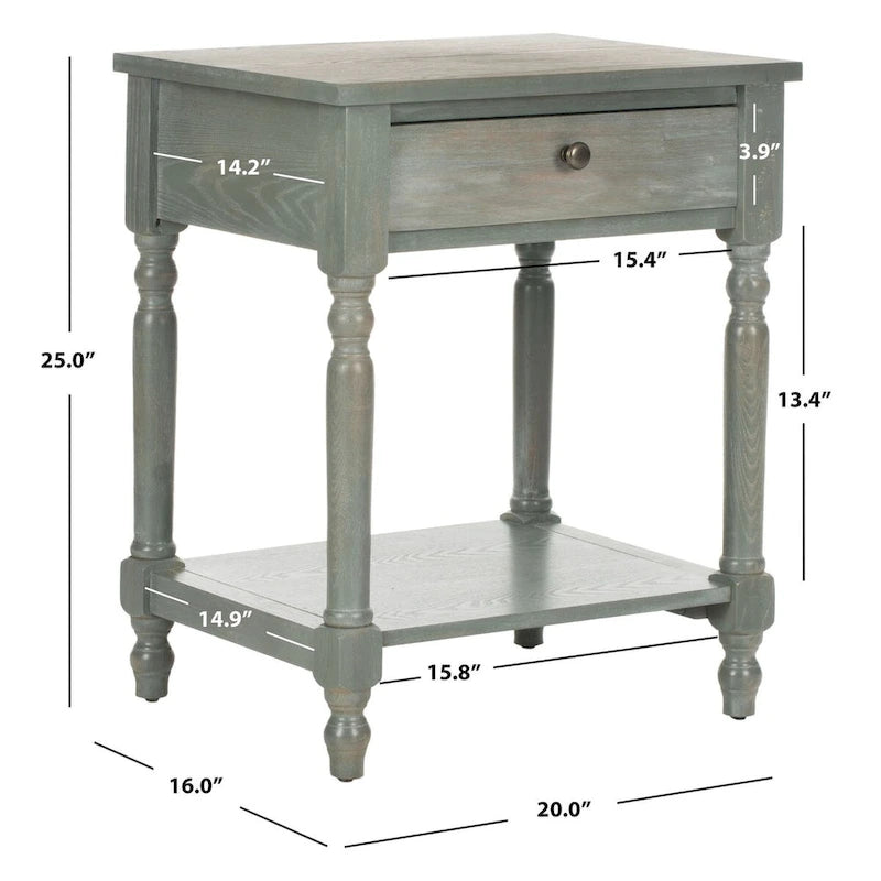 SAFAVIEH Wendel Accent Table - 20  x 16  x 25  - 20Wx16Dx25H