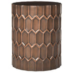 SAFAVIEH Thomasina Antique Copper Side Tables - 15  x 15  x 19.5  - 15Wx15Dx20H
