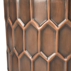 SAFAVIEH Thomasina Antique Copper Side Tables - 15  x 15  x 19.5  - 15Wx15Dx20H