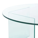 SAFAVIEH Annice Tempered Glass Coffee Table - 35  W x 35  D x 16  H - 35Wx35Dx16H
