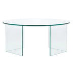SAFAVIEH Annice Tempered Glass Coffee Table - 35  W x 35  D x 16  H - 35Wx35Dx16H