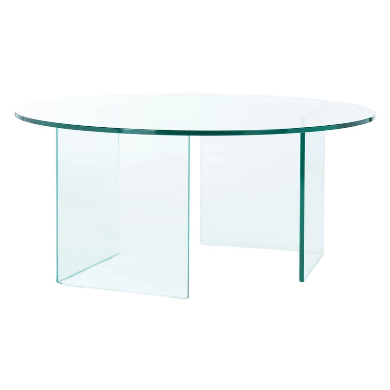SAFAVIEH Annice Tempered Glass Coffee Table - 35  W x 35  D x 16  H - 35Wx35Dx16H