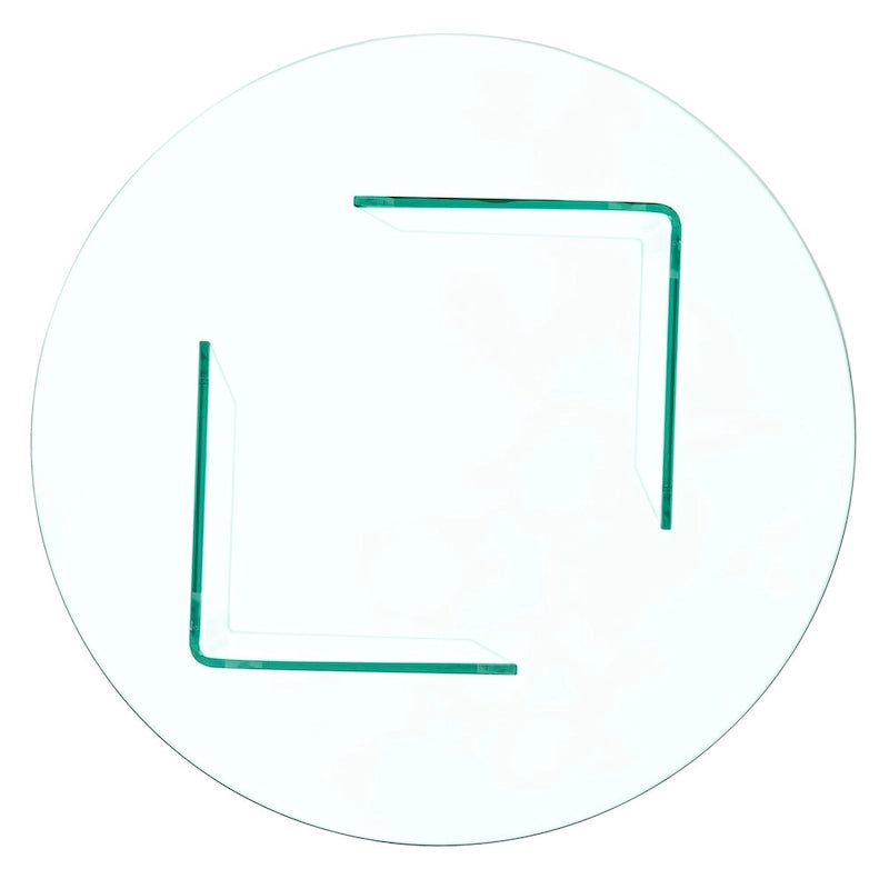 SAFAVIEH Annice Tempered Glass Coffee Table - 35  W x 35  D x 16  H - 35Wx35Dx16H