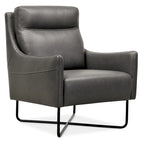 Hooker Furniture Efron 28  Wide Contemporary Semi-Aniline Leather