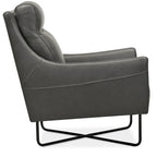 Hooker Furniture Efron 28  Wide Contemporary Semi-Aniline Leather
