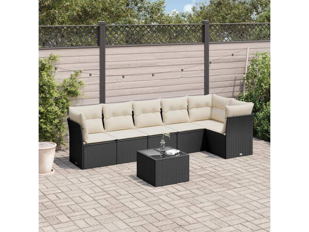 Black Woven Resin Wicker Outdoor Furniture Set - dlz1766585624687