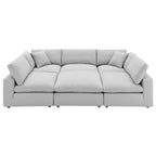 Commix Down Filled Overstuffed 6-Piece Sectional Sofa