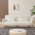 GEITIN Convertible Futon Sofa Bed with 2 Pillows