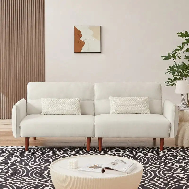 GEITIN Convertible Futon Sofa Bed with 2 Pillows