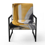 Designart  Glam Gold And Black Expression IV  Upholstered Modern & Contemporary Accent Chair and Modern & Contemporary Arm Chair