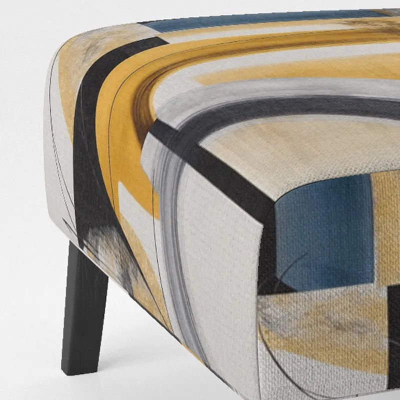 Designart  Glam Gold And Black Expression IV  Upholstered Modern & Contemporary Accent Chair and Modern & Contemporary Arm Chair